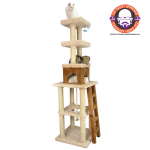 AeroMark International Inc Real Wood  Multi-Level Cat Tower X8303 Cat Tree In Beige Scratchers