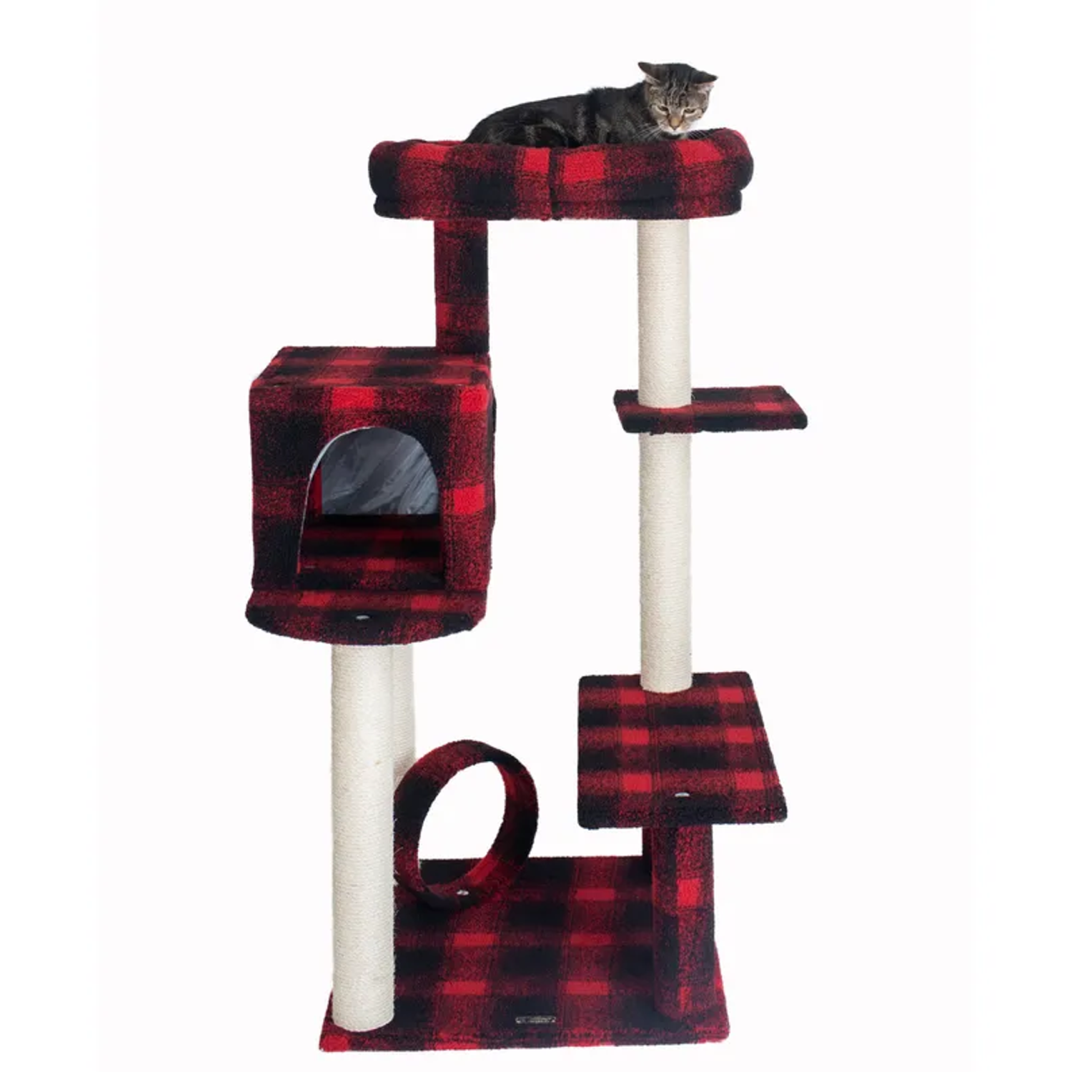 AeroMark International Inc Real Wood B5008 50-Inch Classic Cat Tree With Veranda