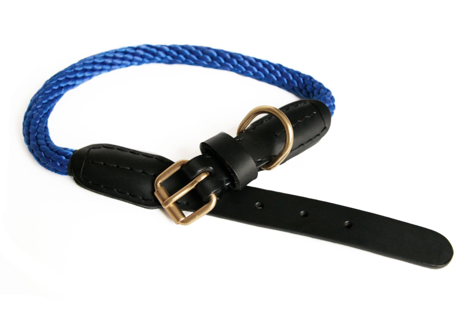 Alvalley LLC Rope and Leather Collar with Buckle (26 in) Dog Collars