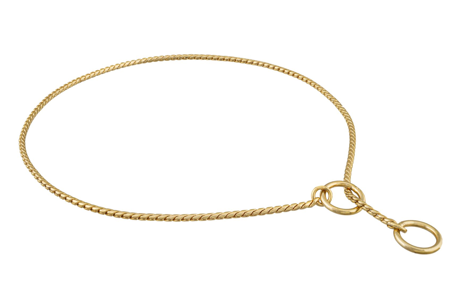 Alvalley LLC Slip Snake Show Chain Collar (16 in x 2.4mm) Dog Collars