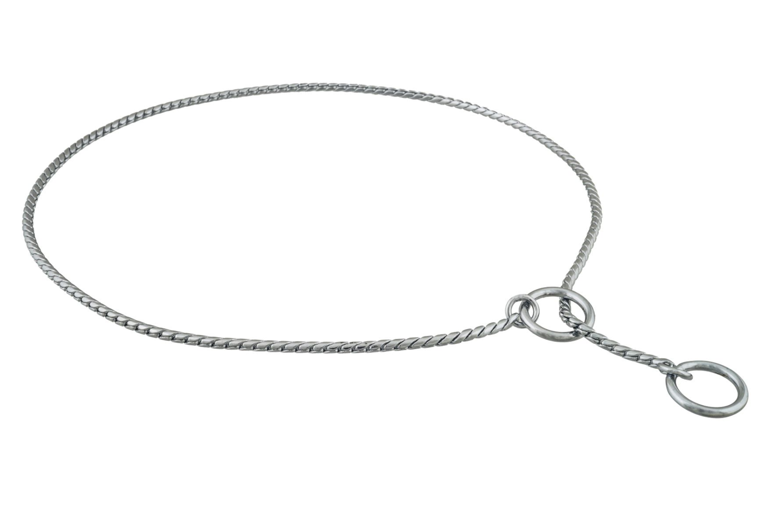 Alvalley LLC Slip Snake Show Chain Collar (16 in x 2.4mm) Dog Collars