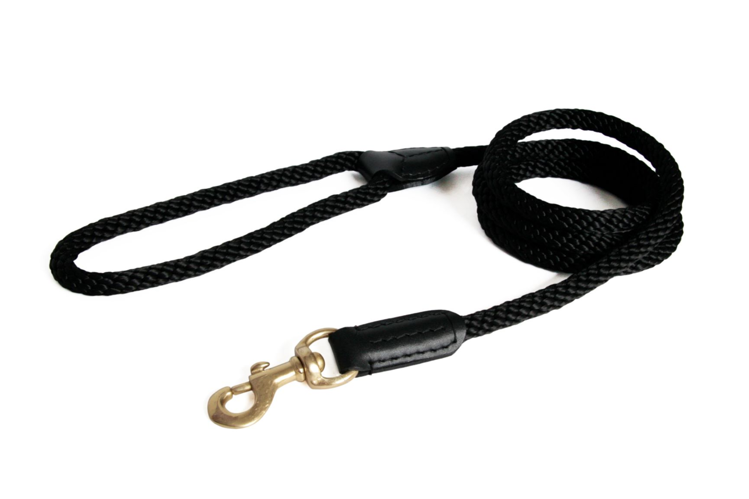 Alvalley LLC Rope and Leather Snap Lead (4ft x 3/4 in) Dog Leashes
