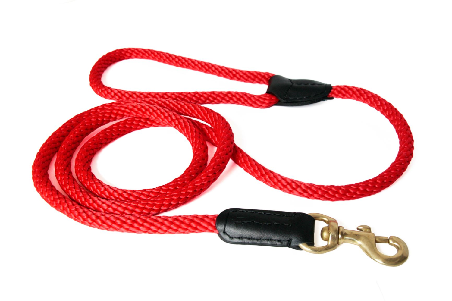Alvalley LLC Rope and Leather Snap Lead (4ft x 3/4 in) Dog Leashes