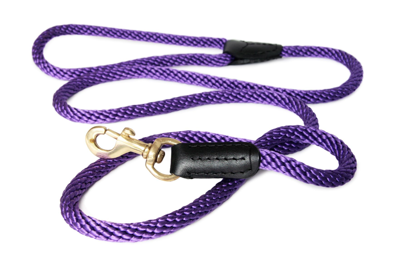 Alvalley LLC Rope and Leather Snap Lead (4ft x 3/4 in) Dog Leashes