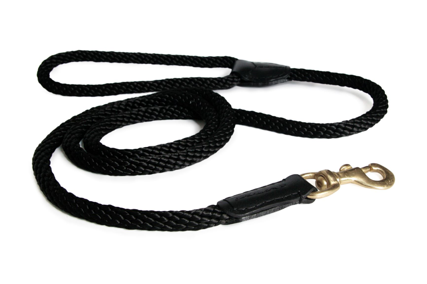 Alvalley LLC Rope and Leather Snap Lead (6ft x 3/4 in) Dog Leashes