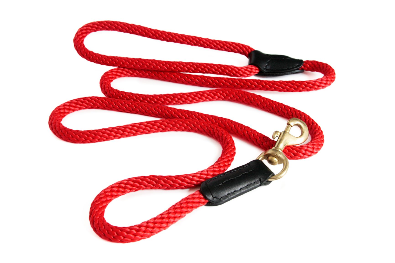 Alvalley LLC Rope and Leather Snap Lead (6ft x 3/4 in) Dog Leashes