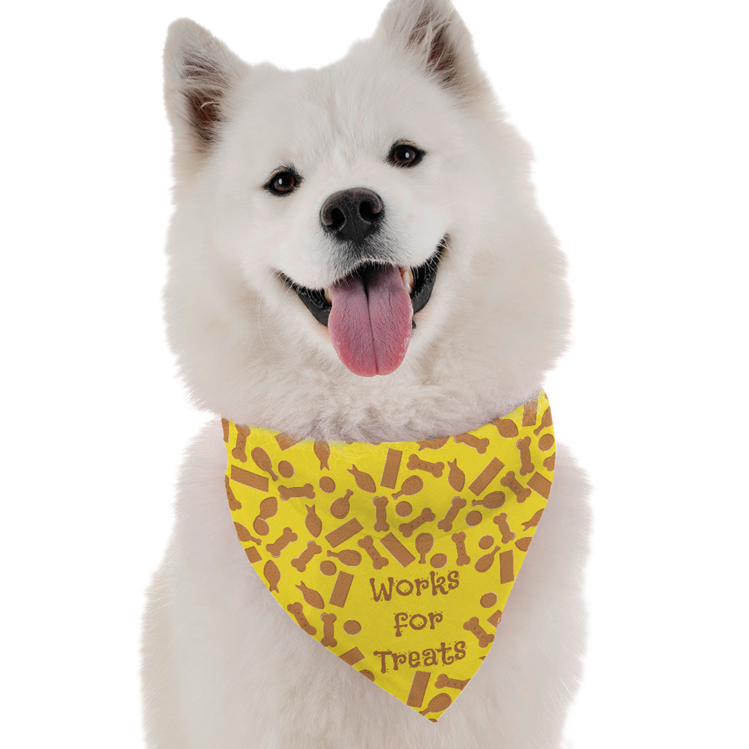 Bandoggies Works for Treats Dog Bandanas