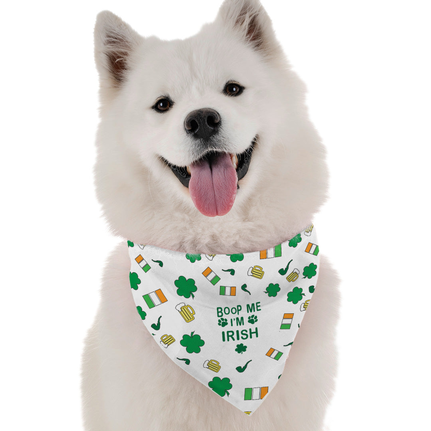 Bandoggies Boop Me I'm Irish Dog Bandanas
