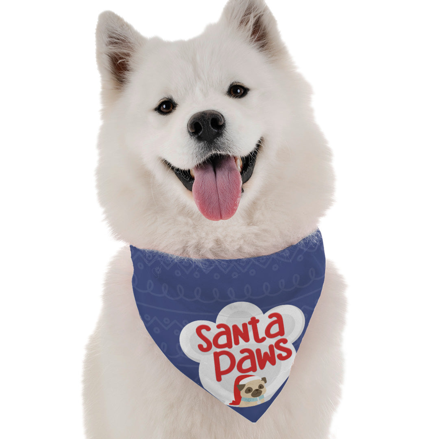 Bandoggies Santa Paws Dog Bandanas