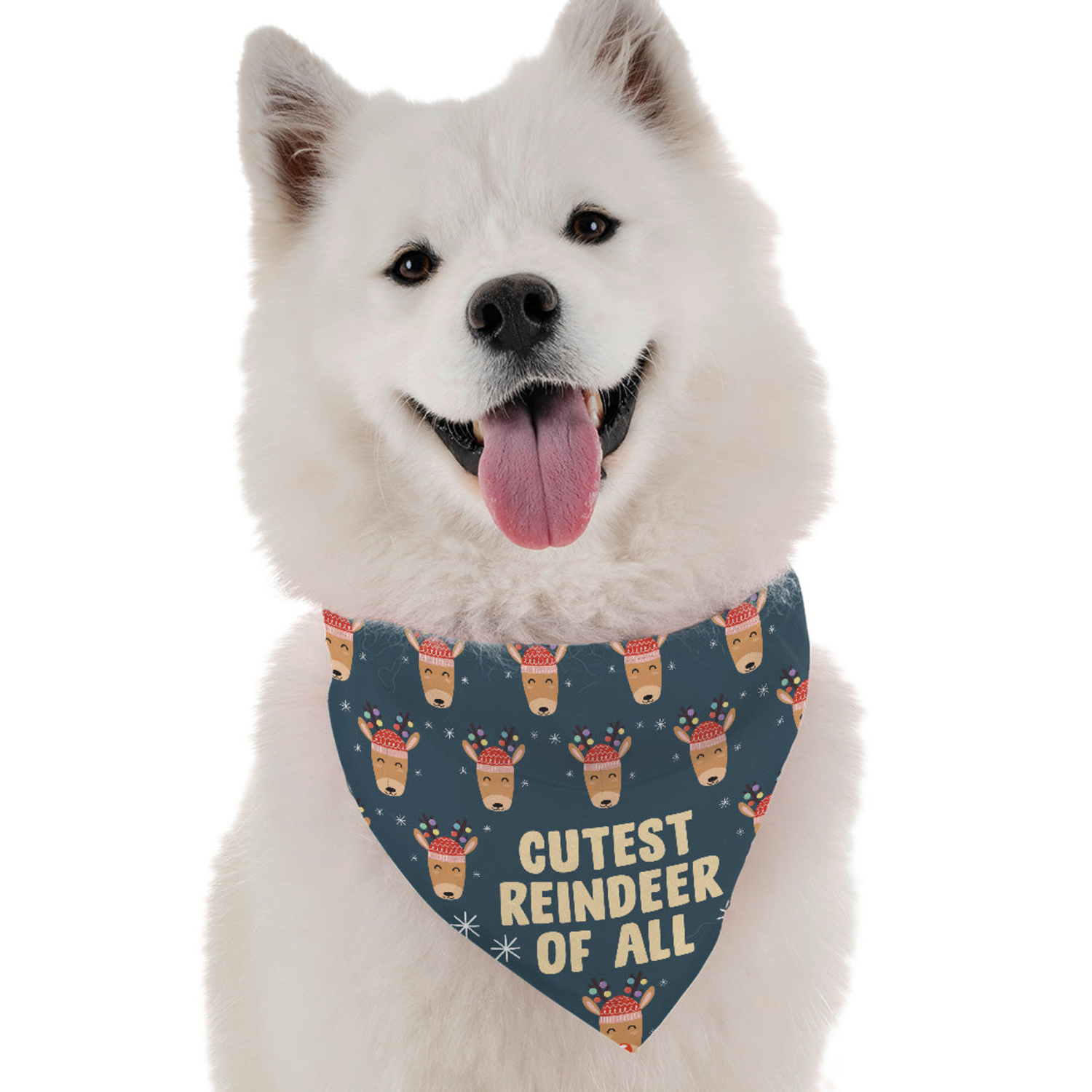 Bandoggies Cutest Reindeer of All Dog Bandanas