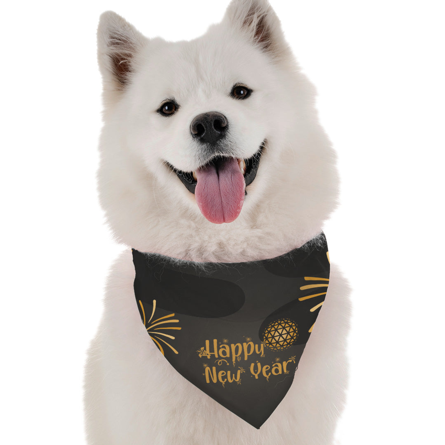 Bandoggies Happy New Year Dog Bandanas