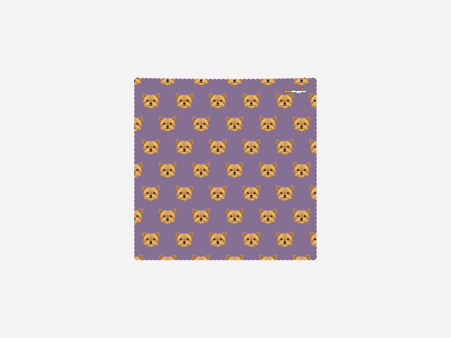 Bandoggies Yorkie Microfiber Cleaning Cloth Dog Bandanas