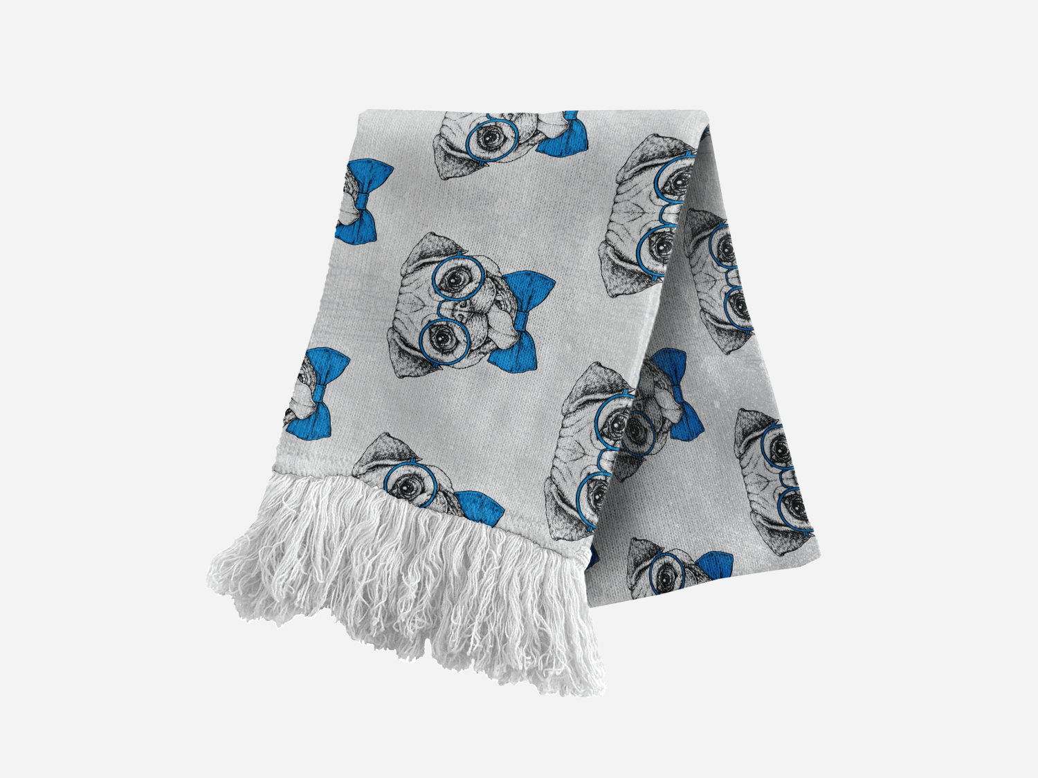 Bandoggies Smartie Pants Pug Luxury Turkish Scarves Dog Bandanas