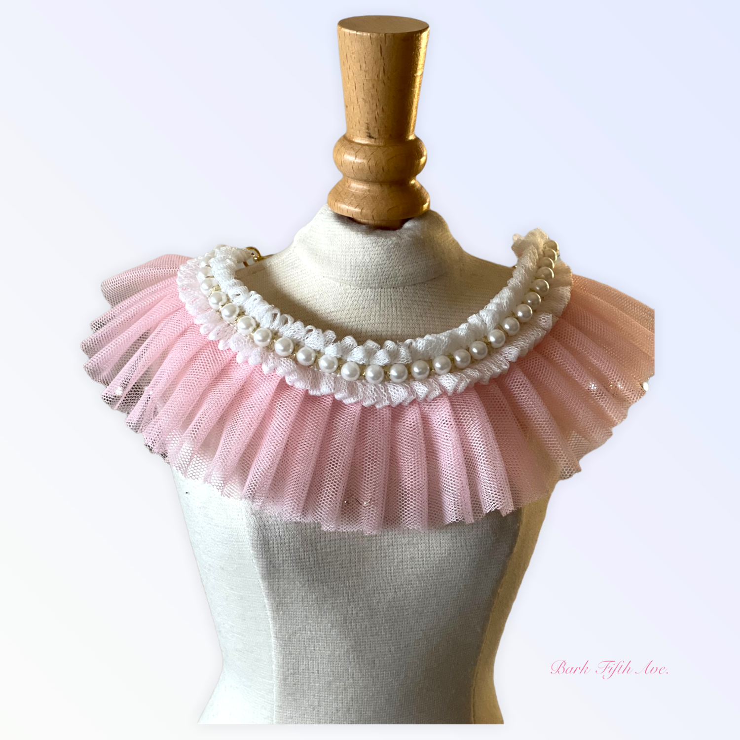 Bark Fifth Avenue Pearl Neck Ruff Dog Collars