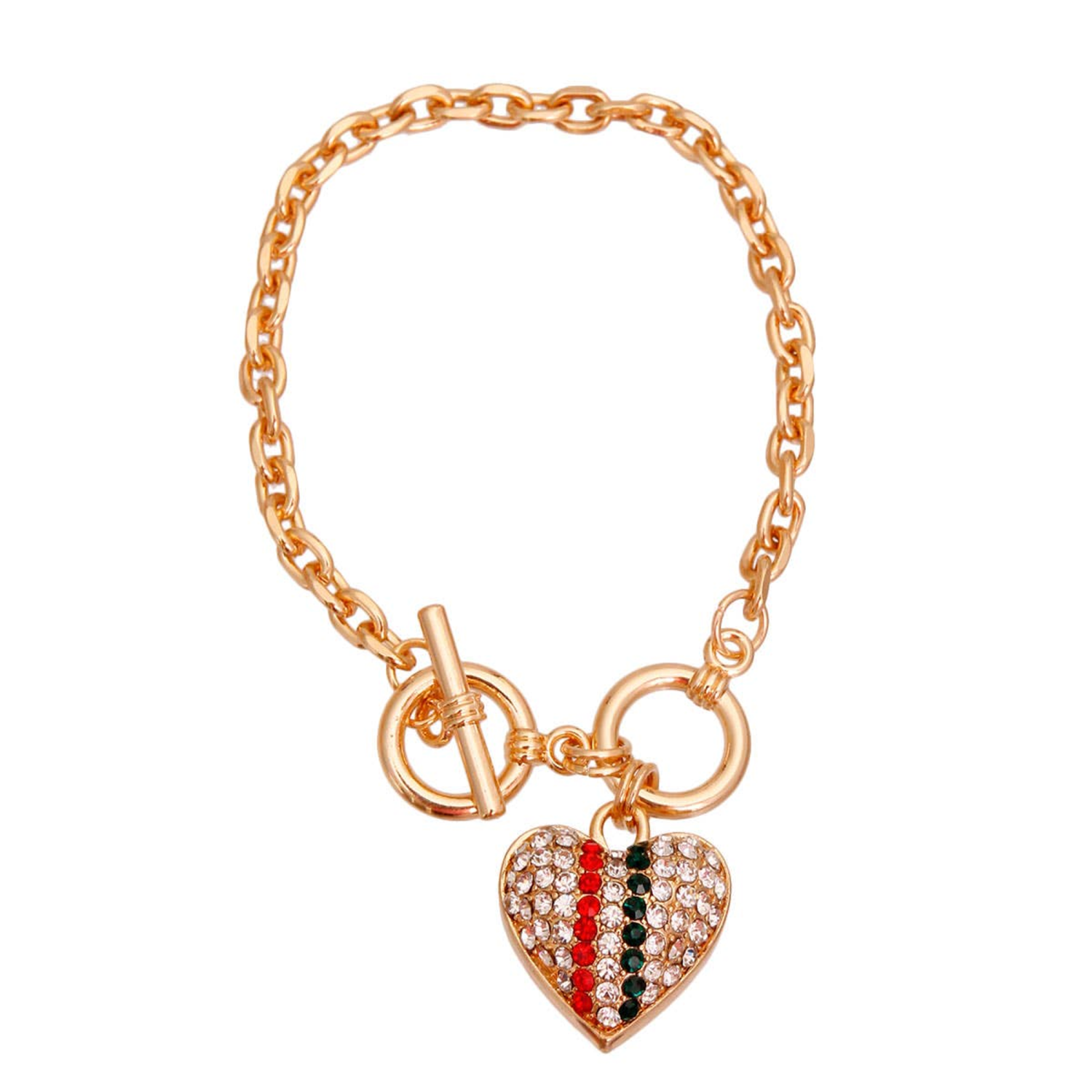 Bark Fifth Avenue Gold Chain GG Heart Necklace Dog Collars