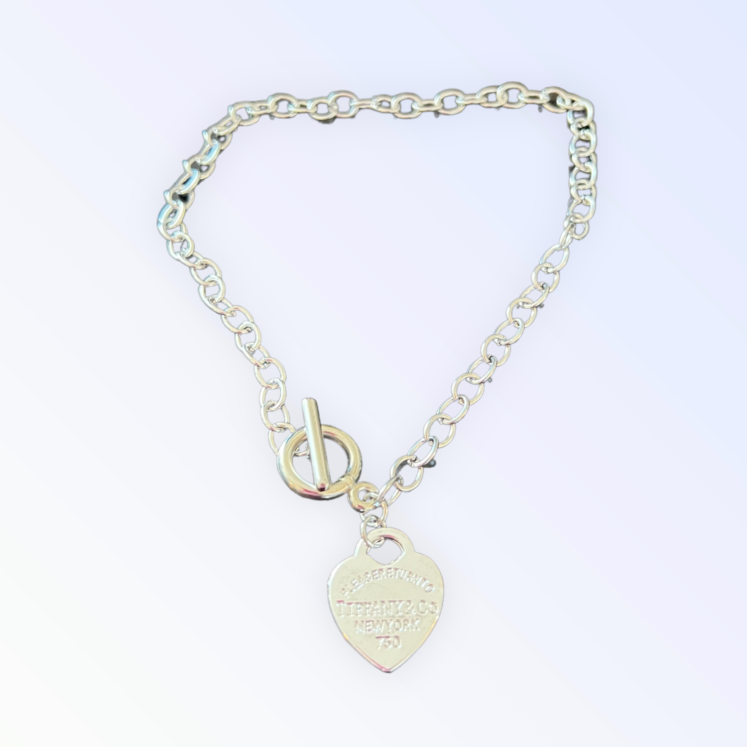 Bark Fifth Avenue Return To Sniffany Heart Charm Necklace Pet Accessories