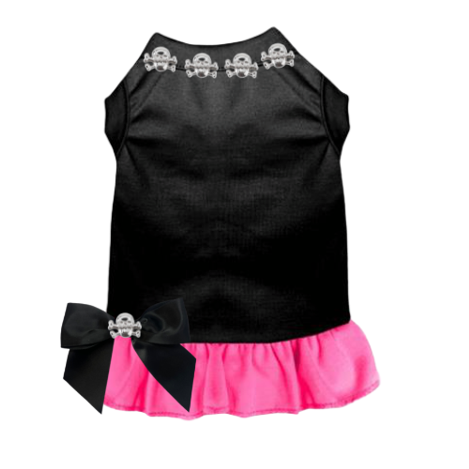 Bark Fifth Avenue Skull Studded Dress Dog Clothes