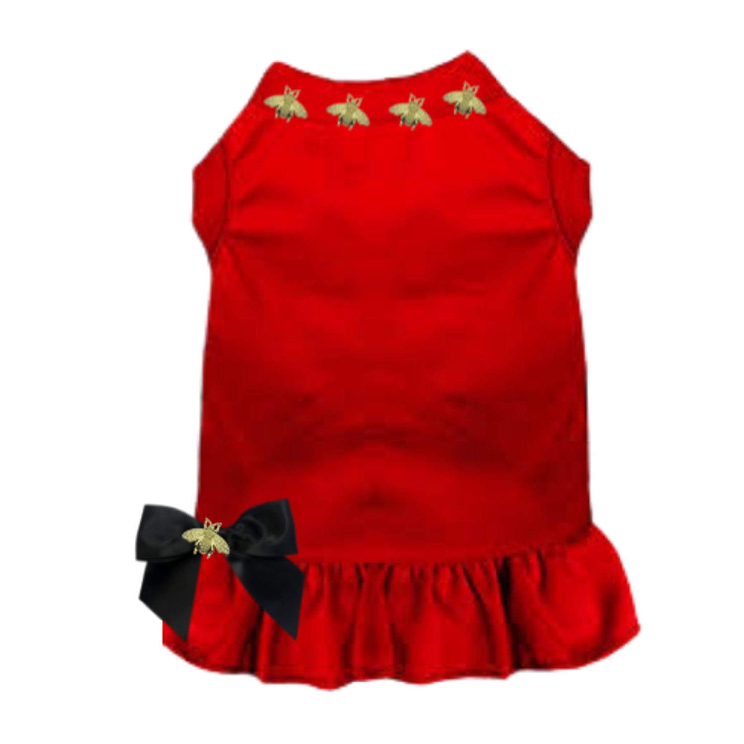 Bark Fifth Avenue Studded Bee Dress Dog Clothes