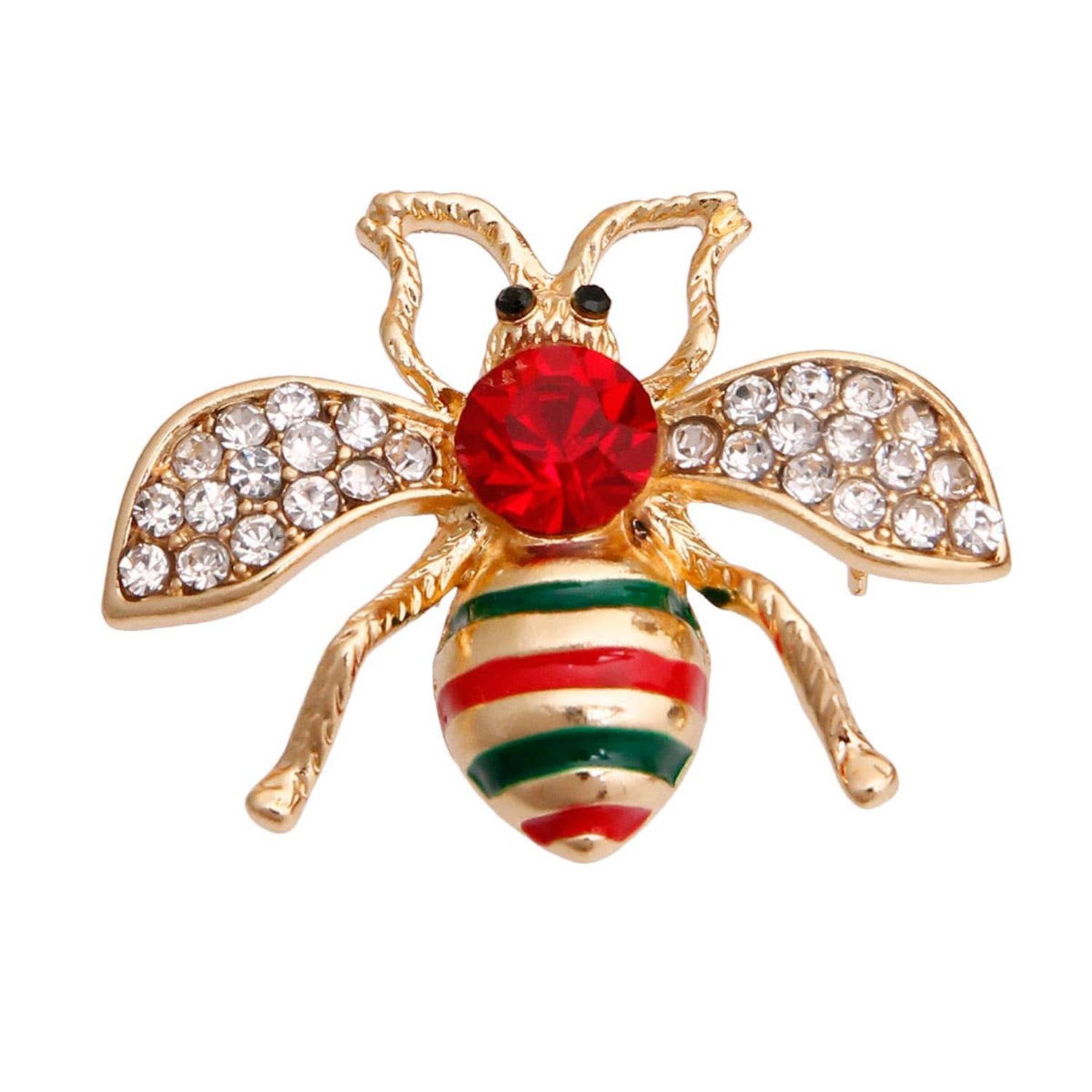 Bark Fifth Avenue GG Red Crystal Bee Brooch Dog Clothes