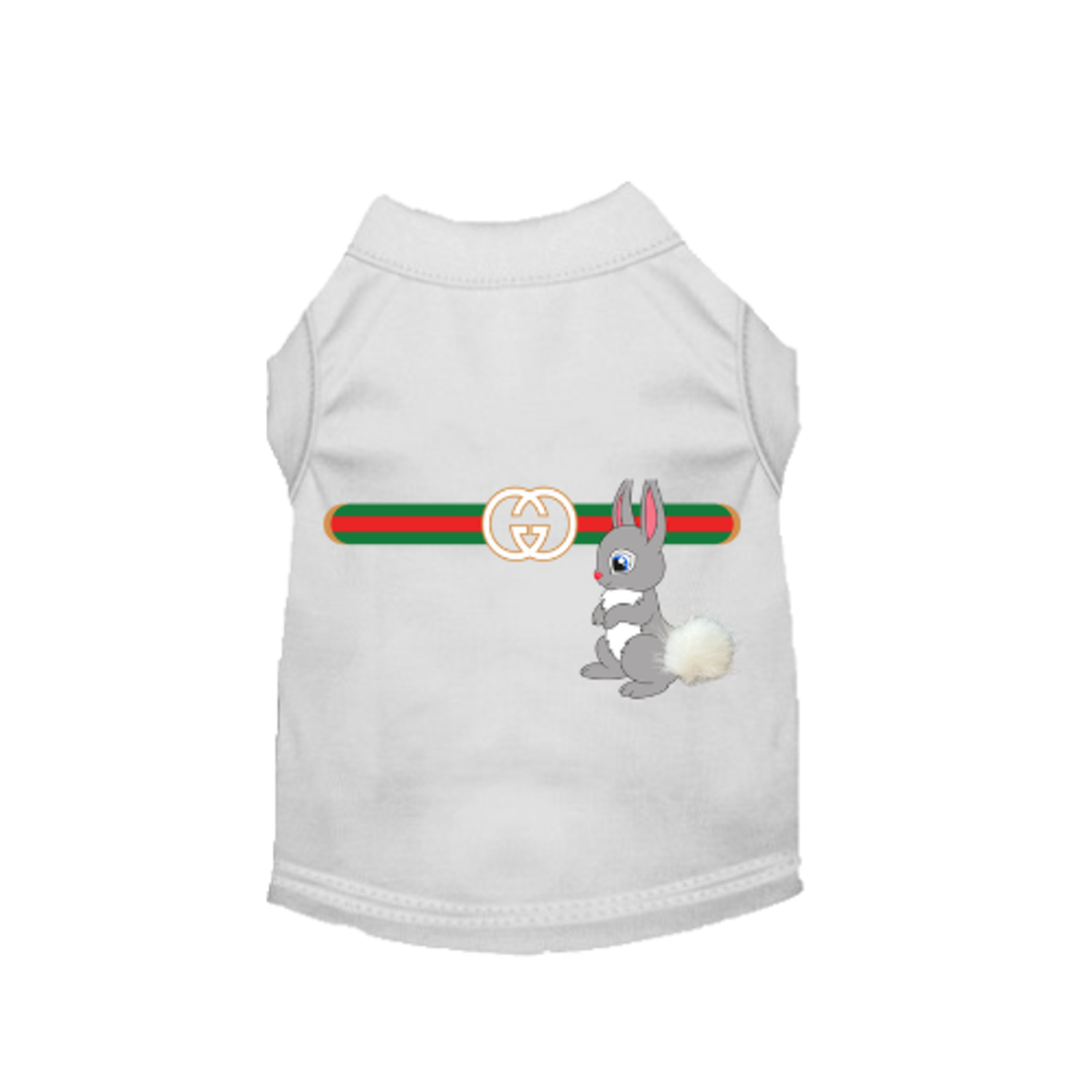 Bark Fifth Avenue Gucchewi Bunny- Dog Shirt Dog Clothes