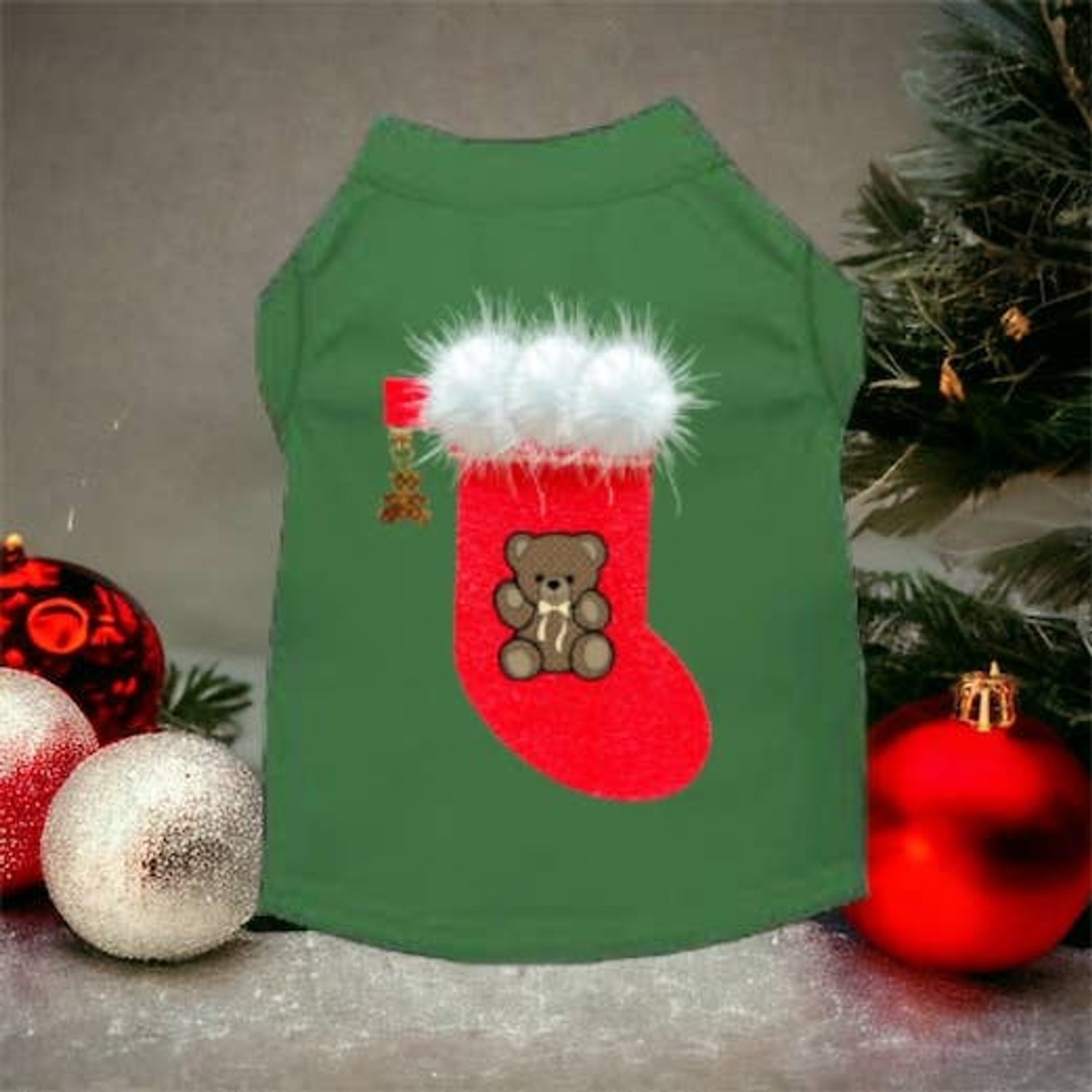 Bark Fifth Avenue Chewy Vuitton Stocking Bear Shirt-Dog Shirt Dog Clothes