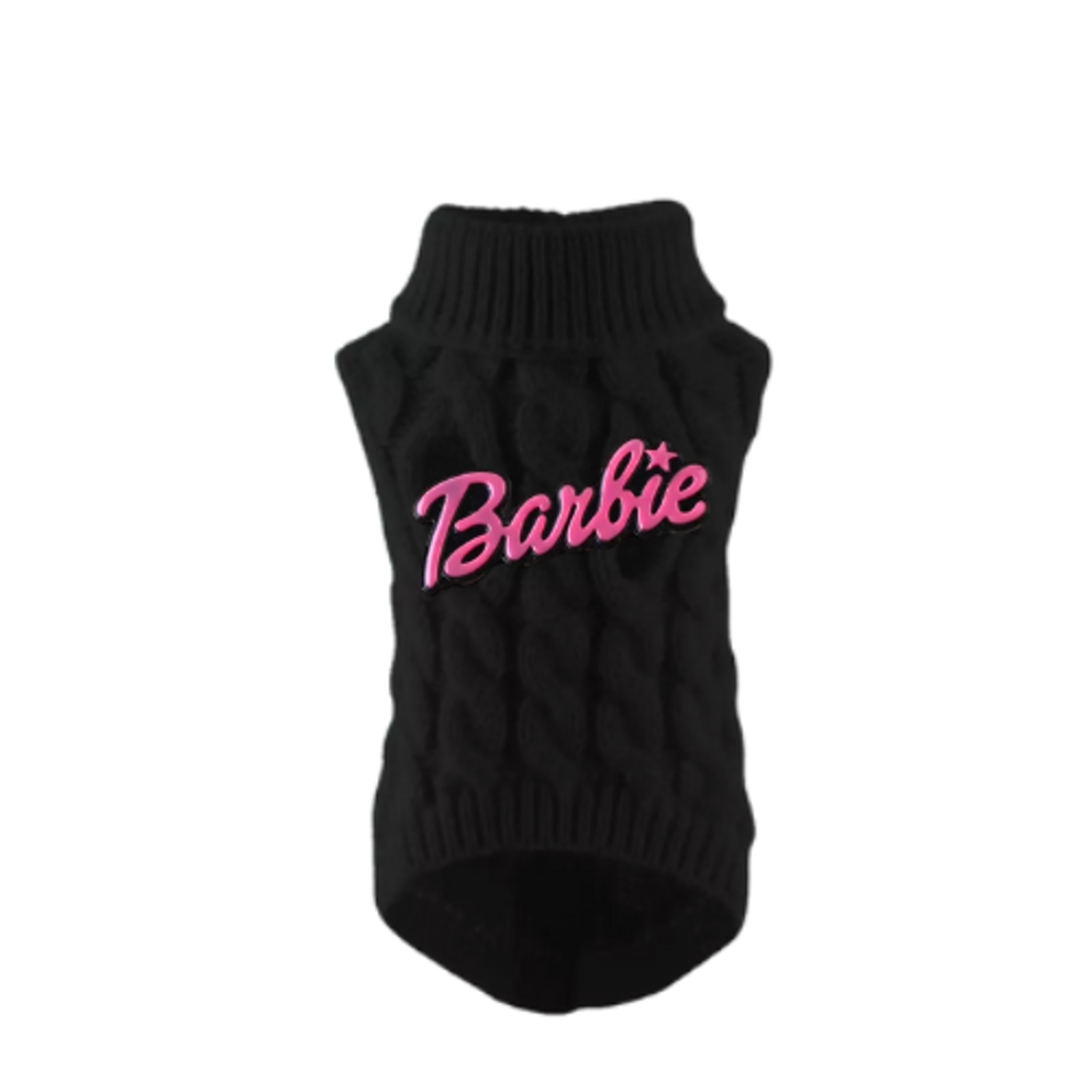 Bark Fifth Avenue Chic Barbie Knit Turtleneck-Dog Sweater Dog Clothes