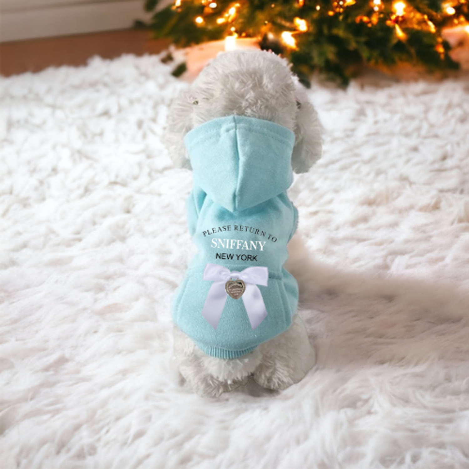 Bark Fifth Avenue Sniffany Pocket Hoodie- Dog Hoodie Dog Clothes