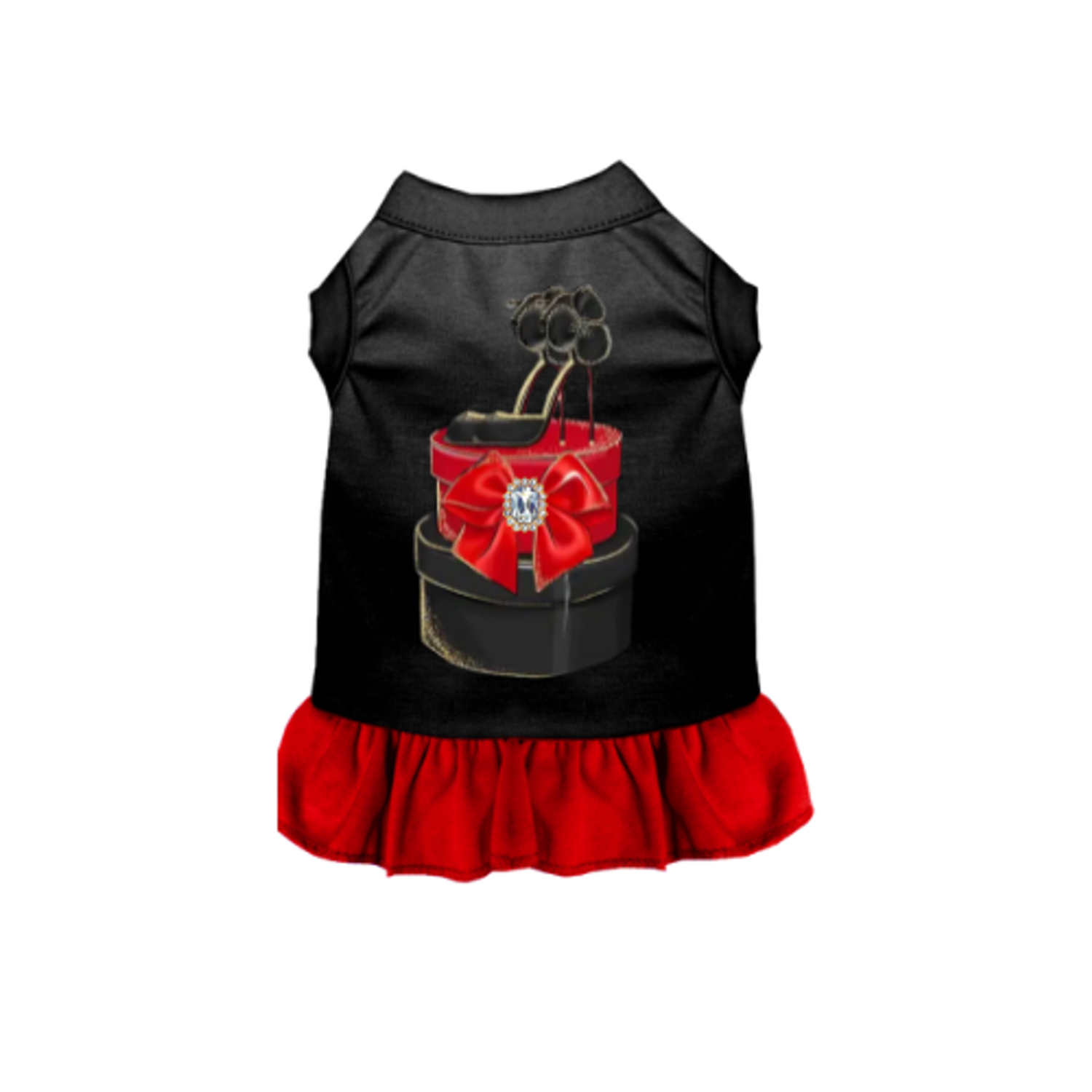Bark Fifth Avenue Stilleto Bow- Dog Dress Dog Clothes