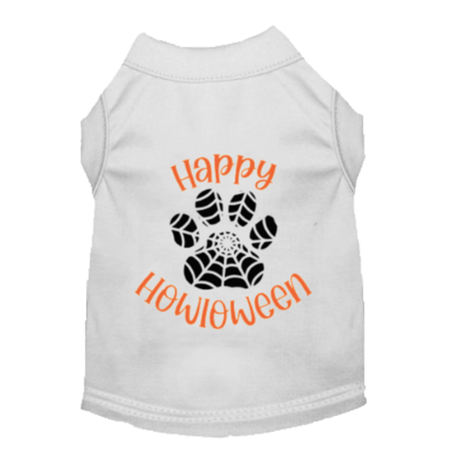 Bark Fifth Avenue Happy Howloween Paw Print Tee Dog Clothes