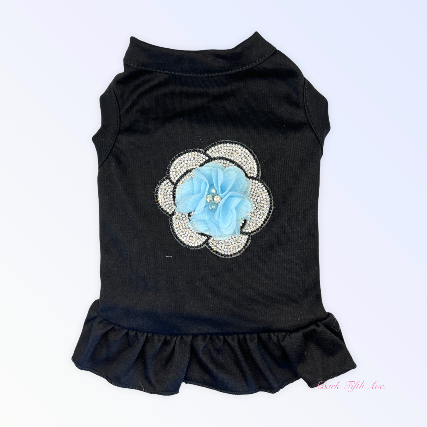 Bark Fifth Avenue Chiffon and Rhinestone Camellia Dress Dog Clothes