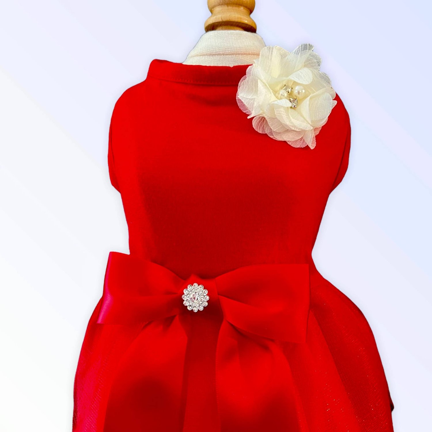 Bark Fifth Avenue Chiffon Flower Holiday Dress Dog Clothes