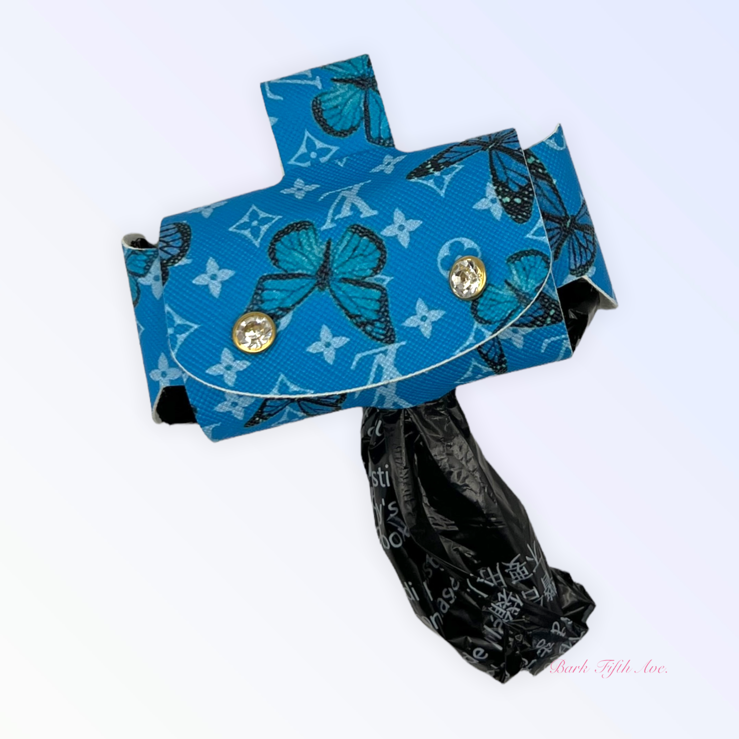 Bark Fifth Avenue Summer Butterfly Pickup Bag Holder - LIMITED EDITION Waste Bags & Cans