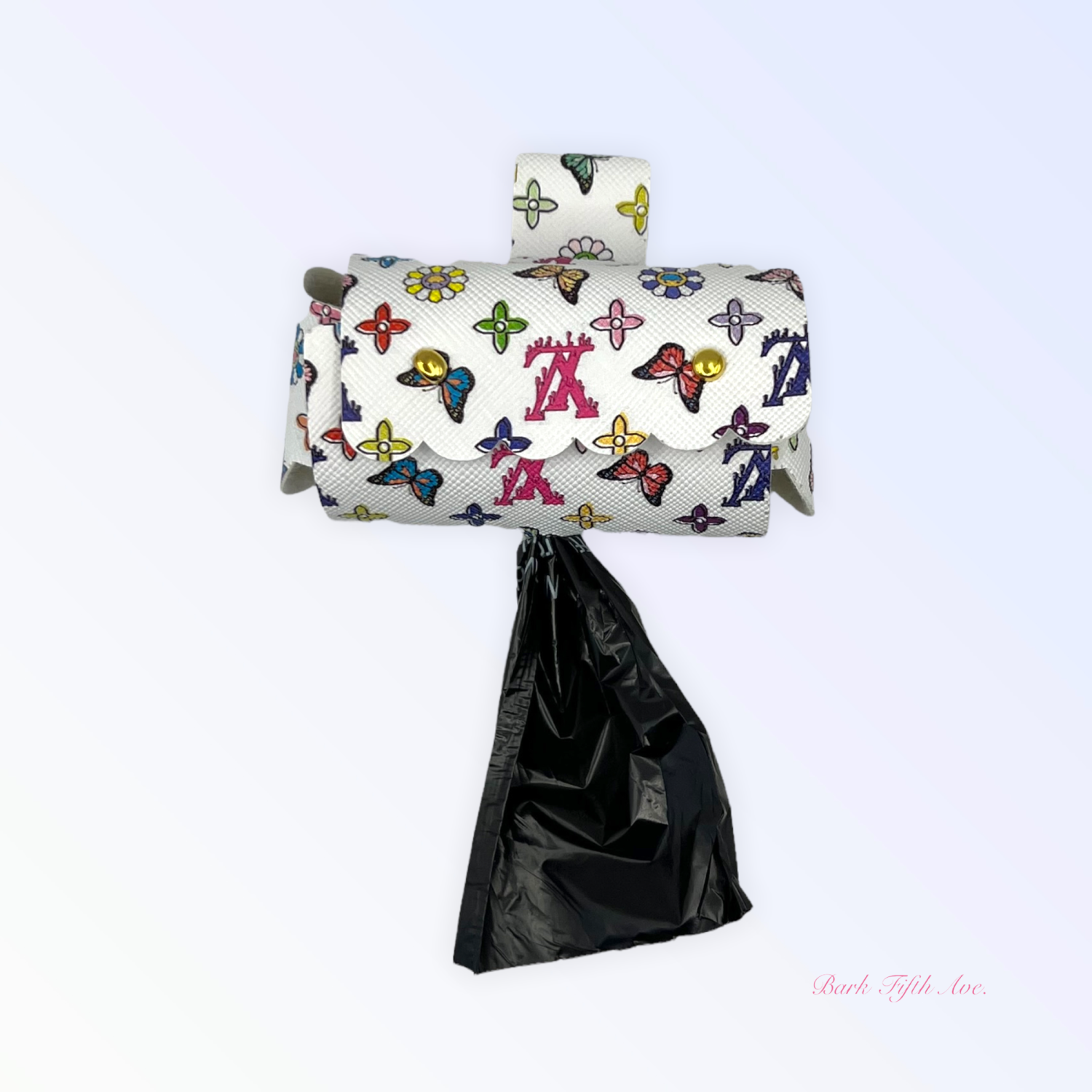 Bark Fifth Avenue Summer Butterfly Pickup Bag Holder - LIMITED EDITION Waste Bags & Cans