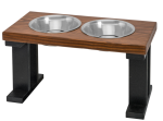 Bearwood Essentials Farmhouse 2 Bowl Elevated Regular Feeder Pet Feeders