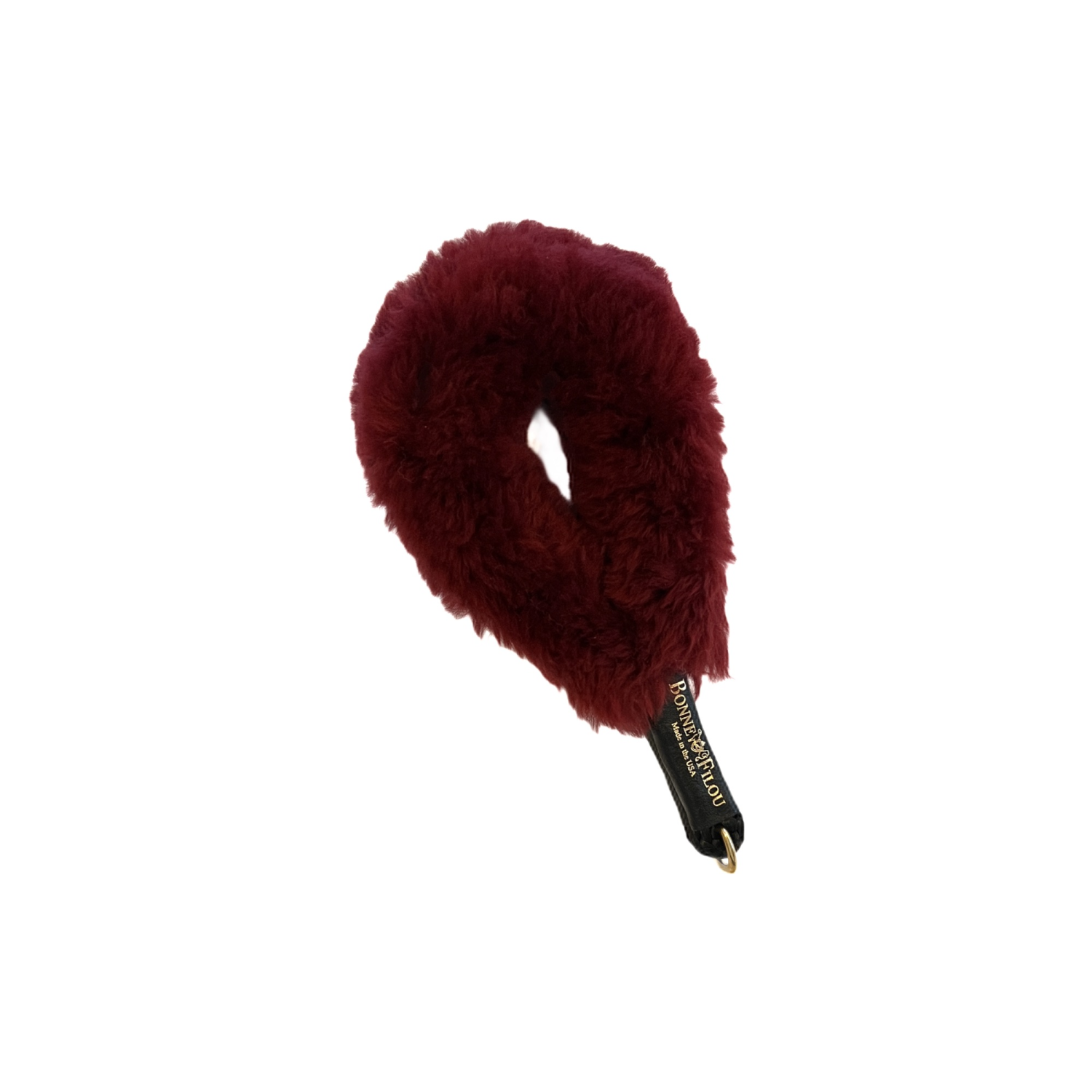 Bonne et Filou Shearling Fur Grip Dog Leashes