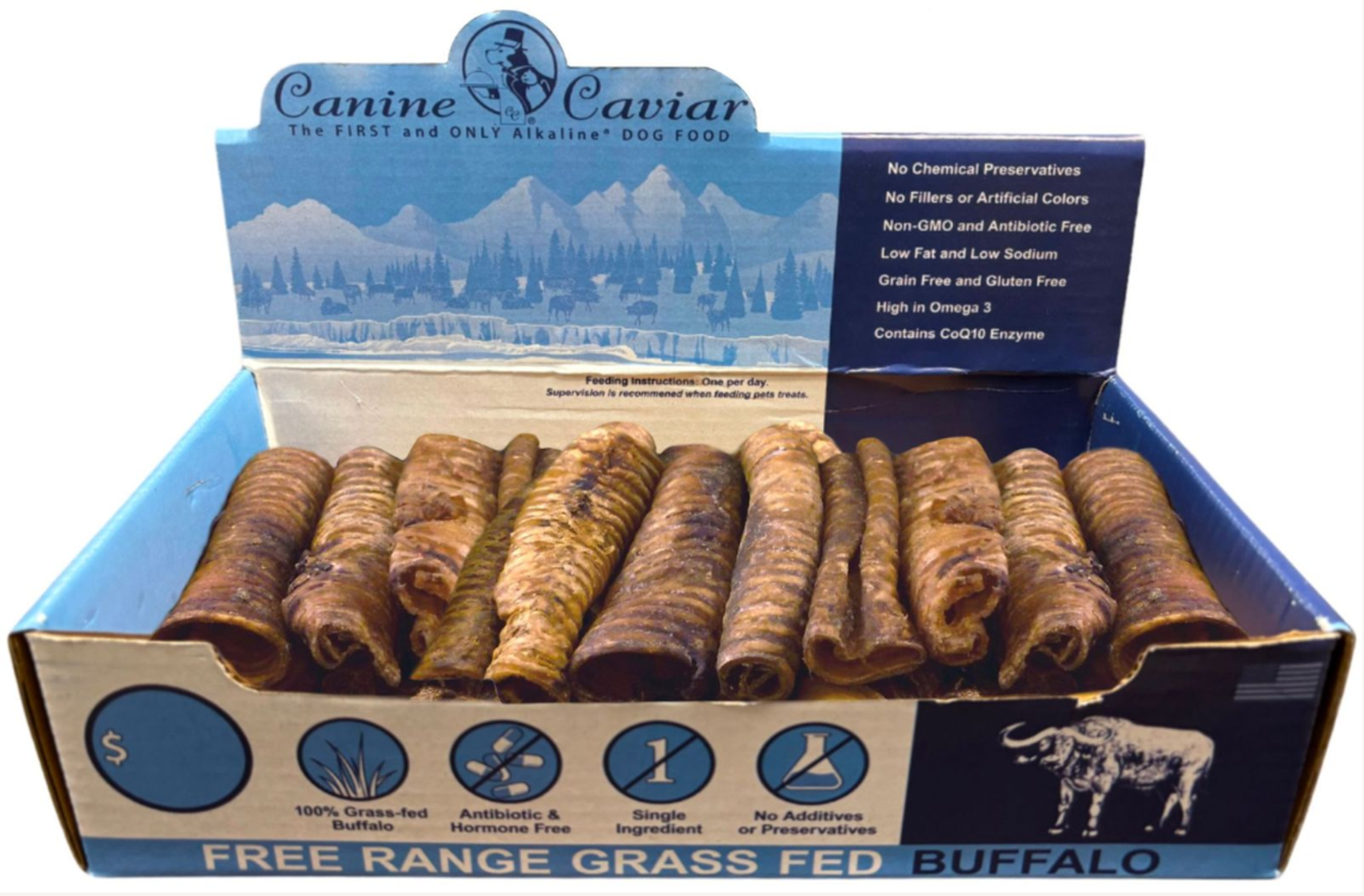Canine Caviar Buffaroos 6" box Dog Food