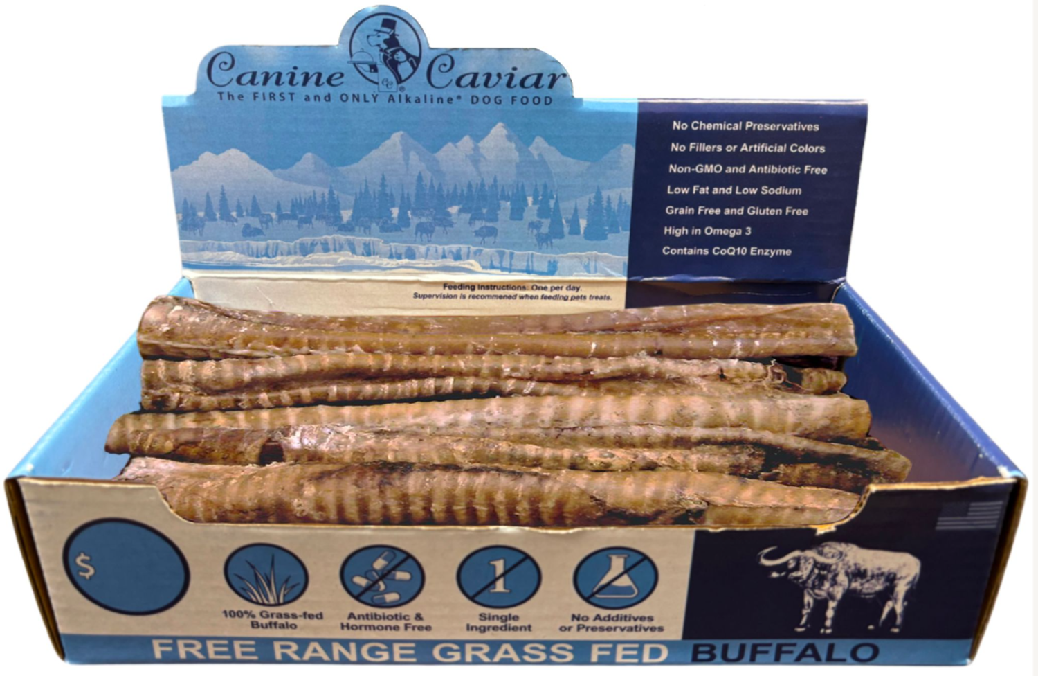 Canine Caviar Buffaroos 12" box Dog Food