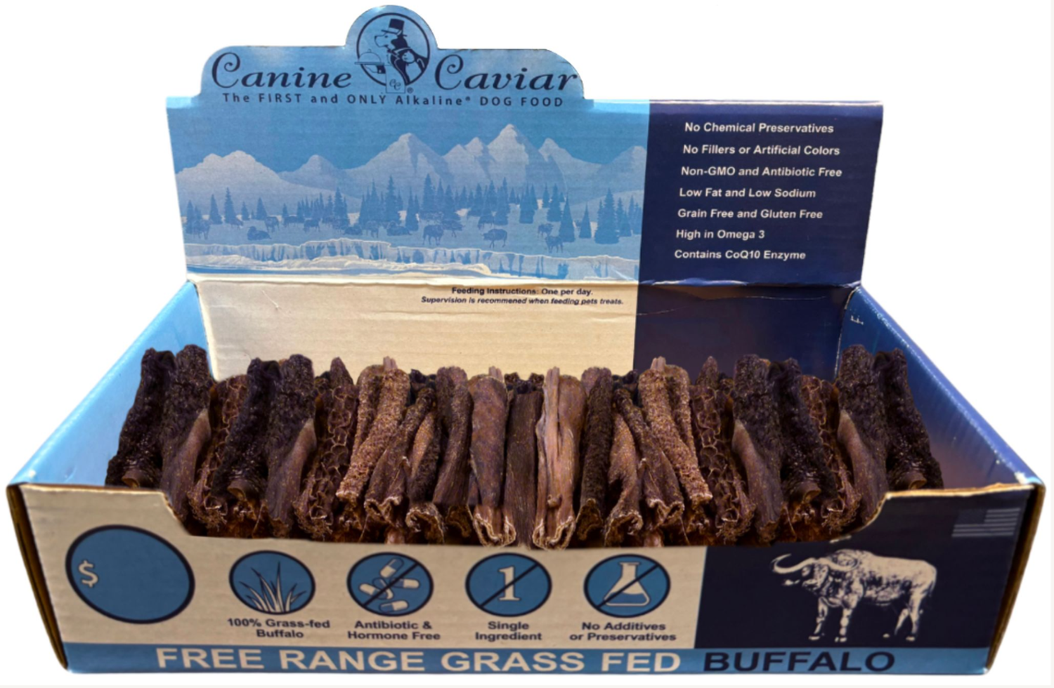 Canine Caviar Tripe Flat - Vanilla 6" box Dog Food