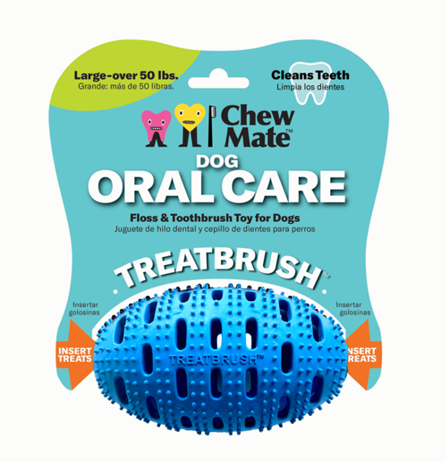Chewmate (Allnat Innovations Inc) Natural Rubber Football Oral Care Toy Dental Care