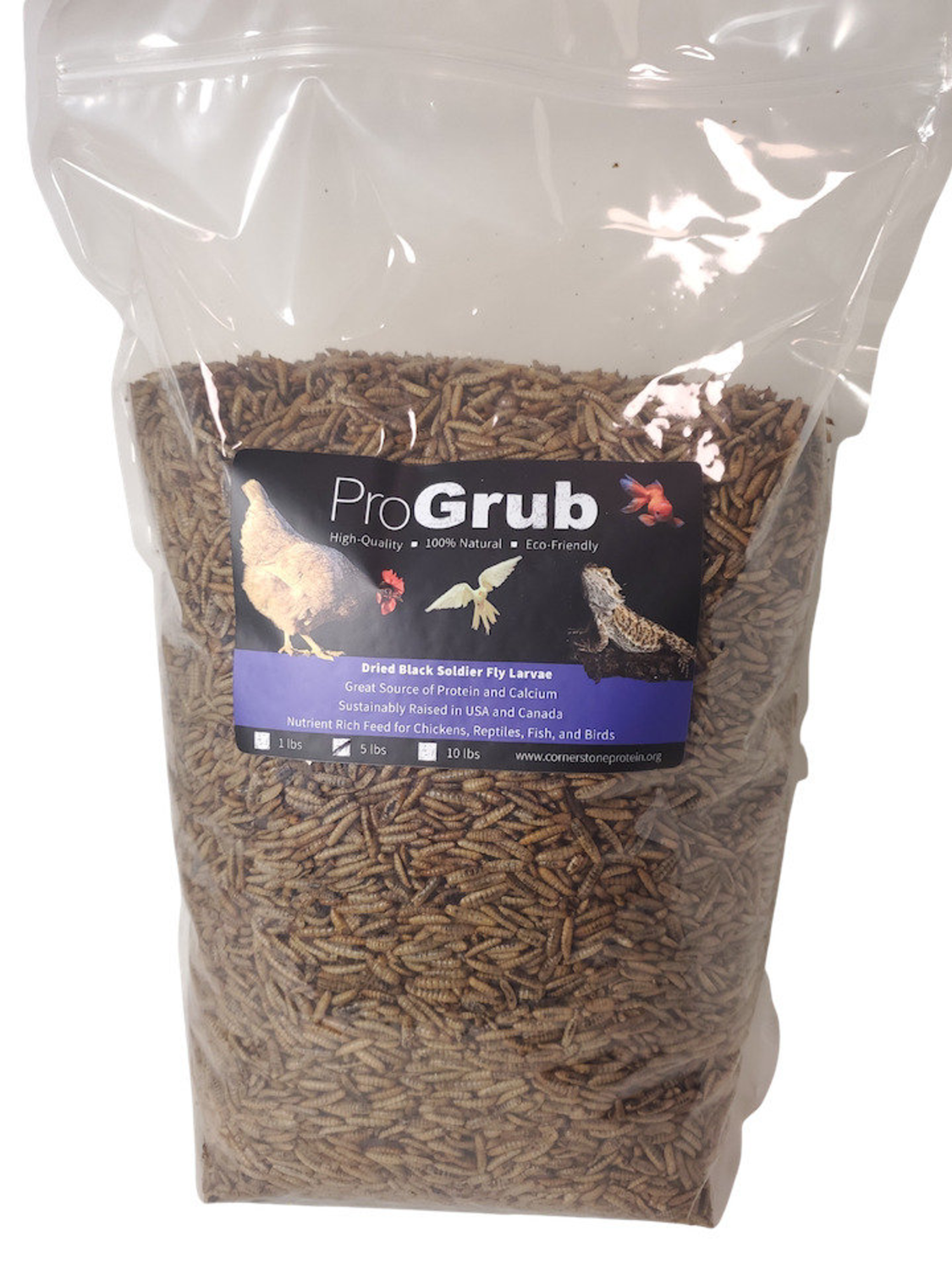 Cornerstone Protein LLC Dried Black Soldier Fly Larvae Poultry Treats