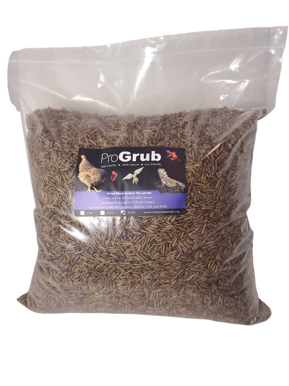 Cornerstone Protein LLC Dried Black Soldier Fly Larvae Poultry Treats