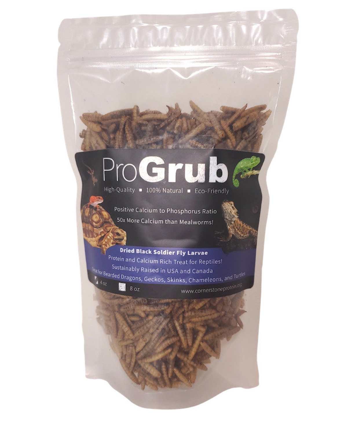 Cornerstone Protein LLC Dried Black Soldier Fly Larvae Reptile Treats