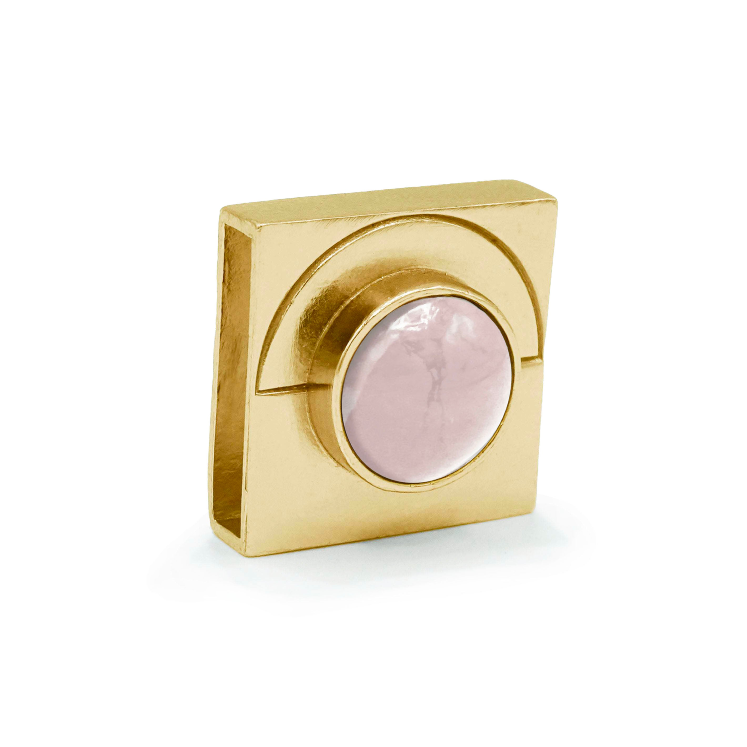 DIPHDA Rose Quartz Moon Charm Pet Accessories
