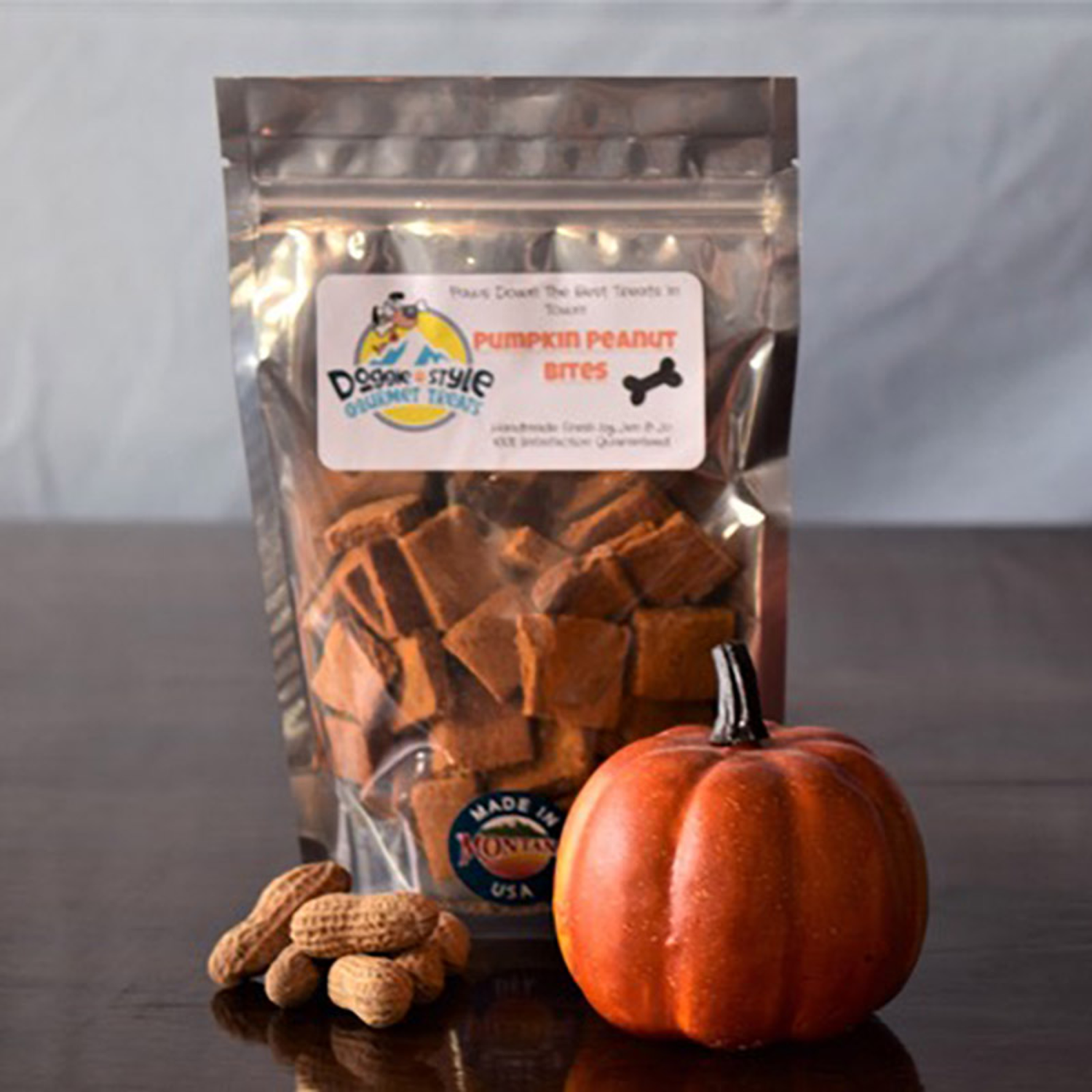 Doggie Style Gourmet Treats LLC Pumpkin Peanut Bites Dog Treats
