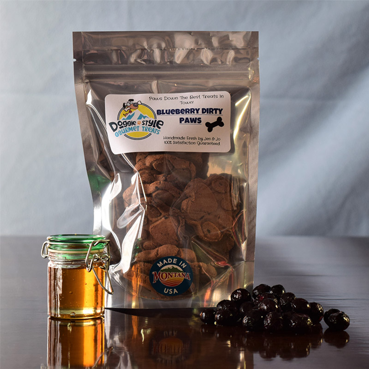 Doggie Style Gourmet Treats LLC Blueberry Dirty Paws Dog Treats
