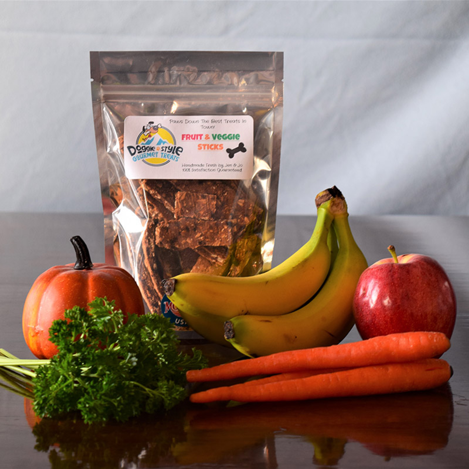 Doggie Style Gourmet Treats LLC Fruit & Veggie Sticks Dog Treats