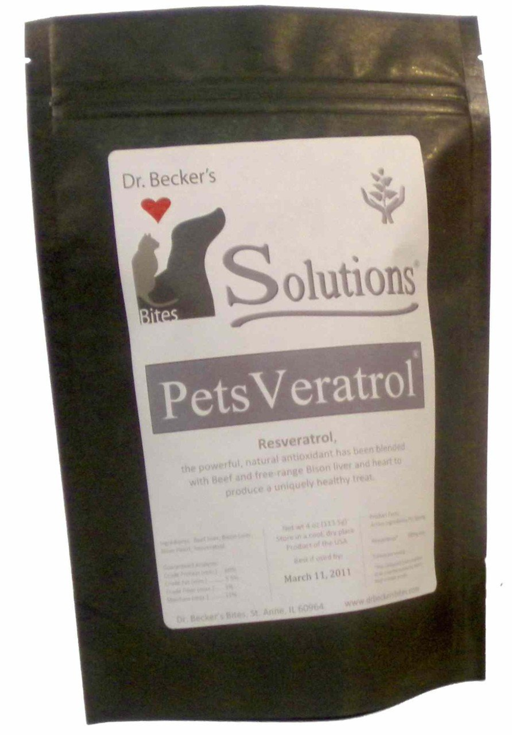 Dr. Becker's Bites PetsVeratrol  Bites Animal Vitamins & Supplements
