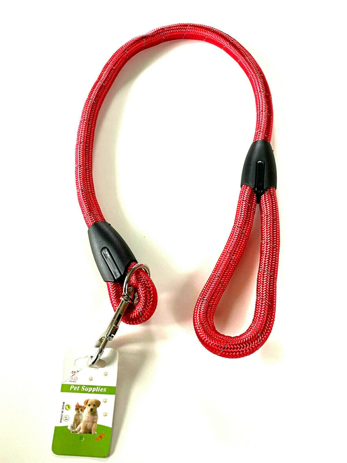 HASHIR PRODUCTS Large Dog Leash Rope Heavy Duty Red Reflective Nylon Material Excellent 3ft Size Red Dog Leashes