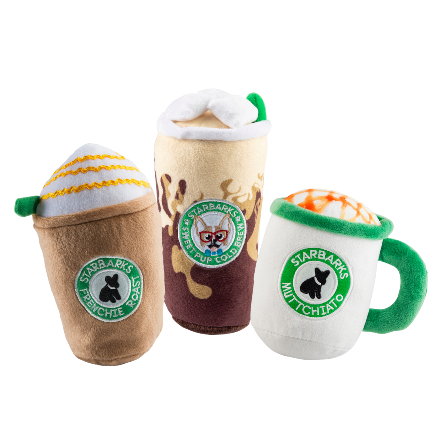 Haute Diggity Dog LLC Caffeinated Pup Bundle Squeaker Dog Toy Dog Toys