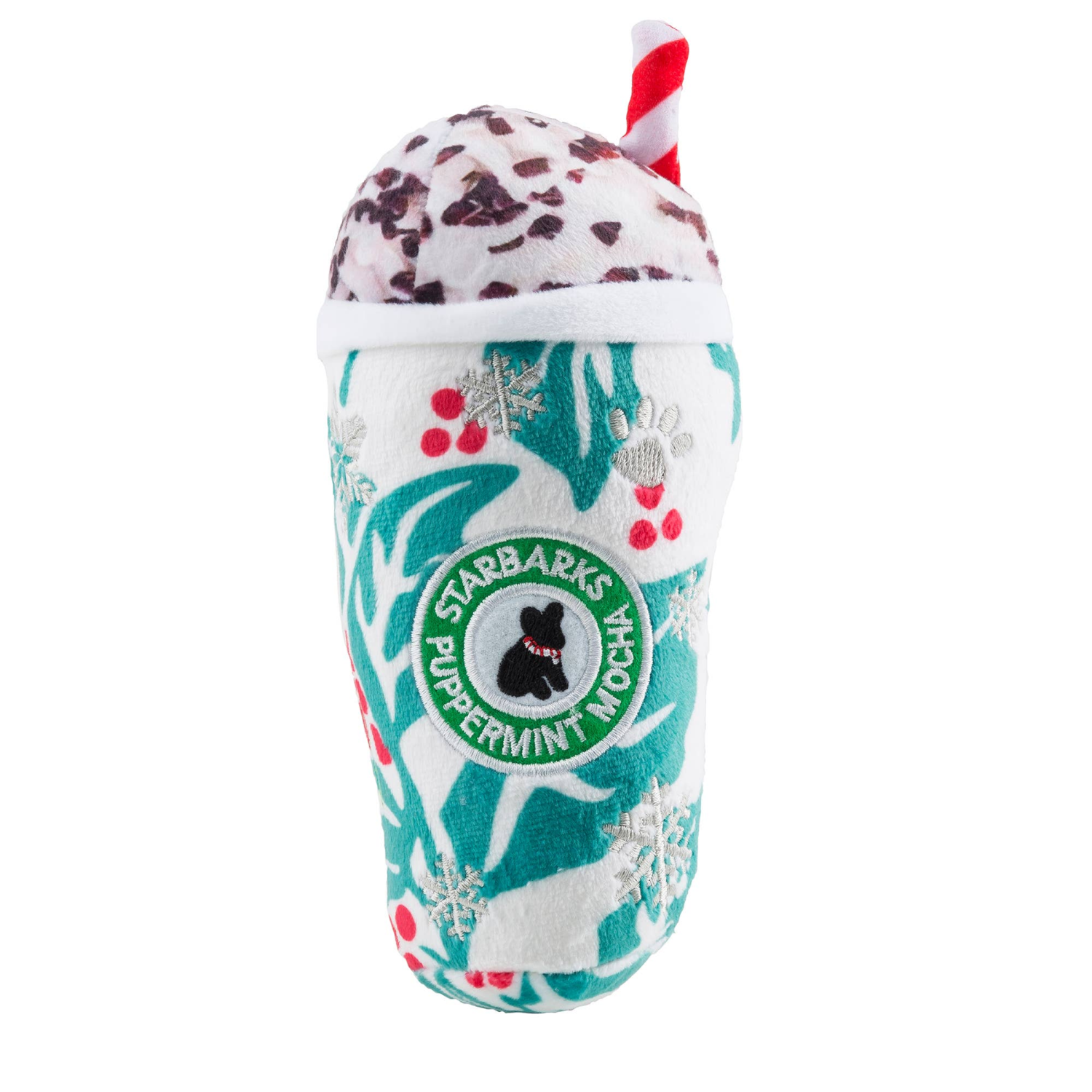 Haute Diggity Dog LLC Holly Leaves Puppermint Stocking Stuffers Christmas Dog Toys Dog Toys